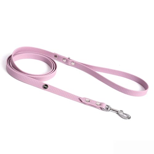 BURA Halsband Hund 2,2m für Hunde Hundeleine Große Hunde, Leicht und Handlich, Verformt Sich Nicht, Langlebig, Wasserdicht, Nicht Allergen (Flieder, M) von BURA