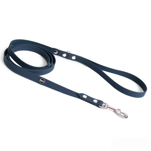 BURA Halsband Hund 2,2m für Hunde Hundeleine Große Hunde, Leicht und Handlich, Verformt Sich Nicht, Langlebig, Wasserdicht, Nicht Allergen (Marineblau, S) von BURA