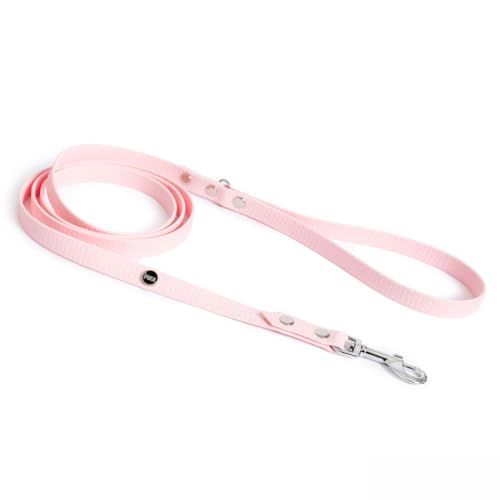 BURA 2,2m für Hunde Hundeleine Große Hunde, Leicht und Handlich, Verformt Sich Nicht, Langlebig, Wasserdicht, Nicht Allergen (Pastell_Rose, M) von BURA