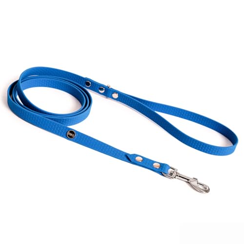 BURA Halsband Hund 220cm für Hunde Hundeleine Große Hunde, Leicht und Handlich, Verformt Sich Nicht, Langlebig, Wasserdicht, Nicht Allergen (blau02, L) von BURA