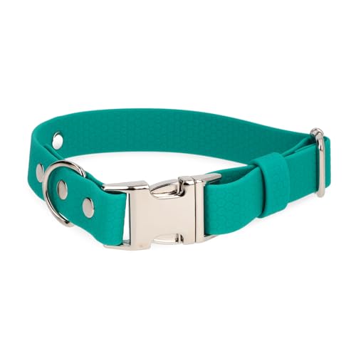 BURA Wasserdichter Hundehalsband – Geruchshemmend, Leicht zu Reinigen, Langlebig, Allergikerfreundlich, Verstellbar, Modernes Design – Ideal für Alltag und Outdoor-Aktivitäten (Grun_ftalo16, XS) von BURA