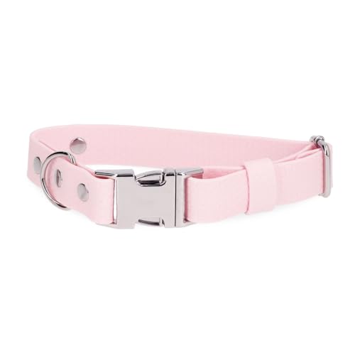 BURA Wasserdichter Hundehalsband – Geruchshemmend, Leicht zu Reinigen, Langlebig, Allergikerfreundlich, Verstellbar, Modernes Design – Ideal für Alltag und Outdoor-Aktivitäten (pastellrose, XXS) von BURA