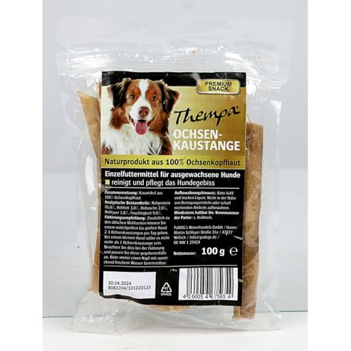 10x 100g Thempa Ochsenkaustangen Naturprodukt 100% Ochsenkopfhaut Hundefutter 1kg von BURI