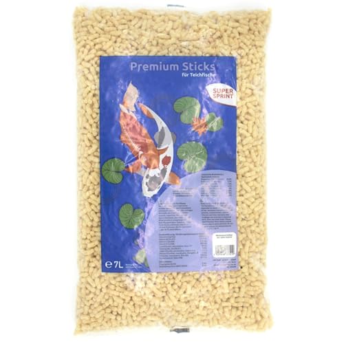 12x Premium Sticks für Teichfische 7L Fischsticks Hauptfutter Fischfutter von BURI