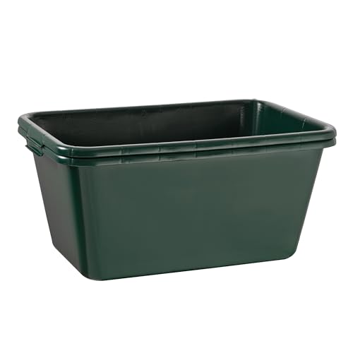 BURI 2X Wildwanne Futterwanne 65 Liter Wanne lebensmittelecht HDPE Kunststoff - 2 Stück 65l Kunststoffwanne Plastikwanne grün, eckig, robust - als Hundewanne oder Pferdetränke geeignet BURI 2X Wildwanne Futterwanne 65 Liter Wanne lebensmittelecht HDPE Kunststoff - 2 Stück 65l Kunststoffwanne Plastikwanne grün, eckig, robust - als Hundewanne oder Pferdetränke geeignet von BURI