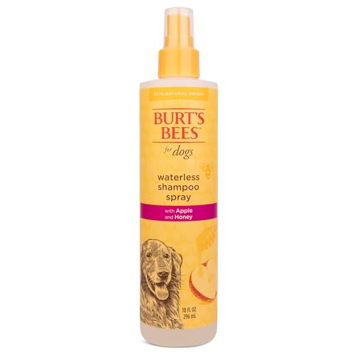Burt's Bees For Dogs Natural Waterless Shampoo Spray mit Apfel und Honig | Welpen- und Hundespray, 284 ml von BURT'S BEES FOR PETS