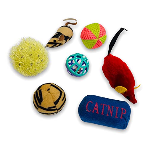 BUSDUGA 2929 Katzenspielzeug Set 7 Teilig, Mäuse, Bälle, Catnip - Rassel/Glöckchen BUSDUGA 2929 Katzenspielzeug Set 7 Teilig, Mäuse, Bälle, Catnip - Rassel/Glöckchen von BUSDUGA