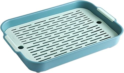 BUSSNISS ABS Kaninchentoilette, Meerschweinchenklo, Haustier-Töpfchentraining-Toilette, kleine Tiere, Ecktoilette für Hamster, Frettchen, Chinchilla, Igel, Hase, abnehmbares Design (B) von BUSSNISS