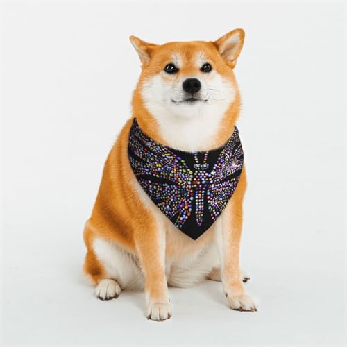 Hunde- oder Katzenschal, Schmetterlings-Schal, bedrucktes Muster, Haustier-Dreieck-Schal, verschiedene Größen, Haustier-Bandana, Lätzchen, Halstuch Hunde- oder Katzenschal, Schmetterlings-Schal, bedrucktes Muster, Haustier-Dreieck-Schal, verschiedene Größen, Haustier-Bandana, Lätzchen, Halstuch von BUULOO