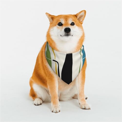 Katzenschal für Hunde oder Katzen, modernes Design, bedrucktes Muster, Haustier-Dreieckschal, verschiedene Größen, Haustier-Bandana, Lätzchen, Halstuch Katzenschal für Hunde oder Katzen, modernes Design, bedrucktes Muster, Haustier-Dreieckschal, verschiedene Größen, Haustier-Bandana, Lätzchen, Halstuch von BUULOO