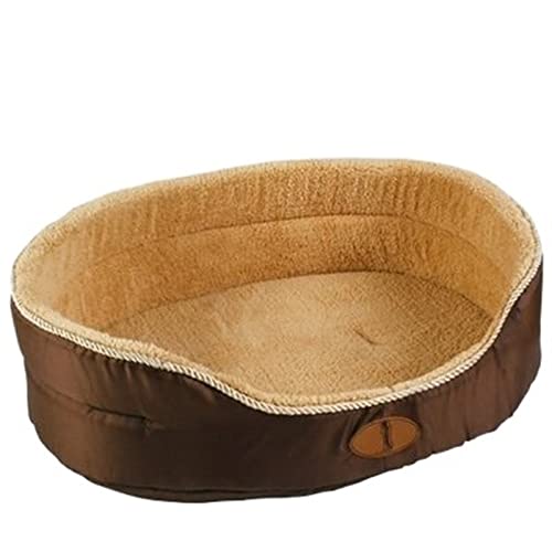 BUUNHI Hundebett Große Größe, extra großes Hundebett, Haus, Sofa, Zwinger, weiches Fleece, Haustier, Hund, Katze, warmes Bett, S-XL Hundematte (Color : Coffee, Size : L) von BUUNHI