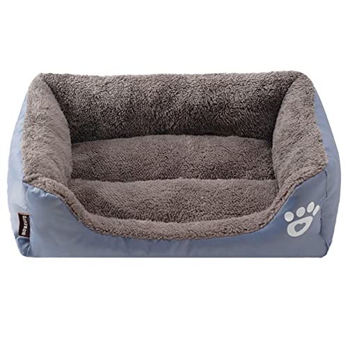 BUUNHI Hundebett Großes Hundebett, Haustierbetten für Hunde, Hundebetten, Haustierbett, Hundezubehör, Hundehütte, Haustierzubehör Hundematte (Color : Haze Blue, Size : XL) von BUUNHI