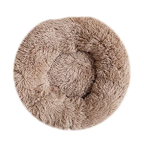 BUUNHI Hundebett Haustier-Hundebett für Hunde, Korb, Haustierprodukte, Kissen, Katzenbett, Katzenmatte, Tiere, Schlafsofa Hundematte (Color : Light Coffee, Size : 90cm) von BUUNHI