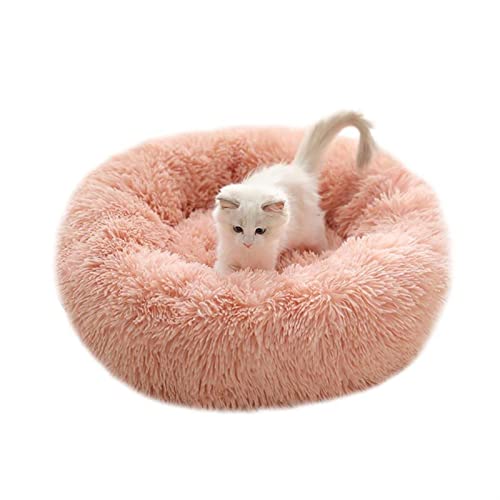 BUUNHI Hundebett Haustier-Hundebett für Hunde, Korb, Haustierprodukte, Kissen, Katzenbett, Katzenmatte, Tiere, Schlafsofa Hundematte (Color : Pink, Size : 100cm) von BUUNHI