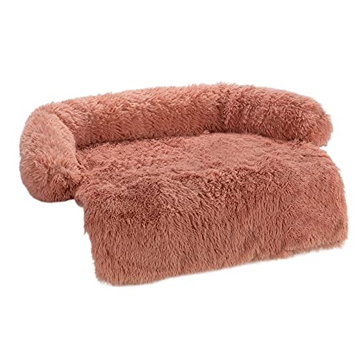 BUUNHI Hundebett Hundebettmatte Abdeckung für Sofa, Flauschige Hundebetten, Kissen, Hundebett, Sitz, Auto, Haustierdecke Hundematte (Color : Pink, Size : S) von BUUNHI