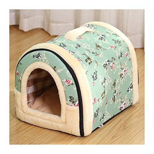 BUUNHI Hundebett Warme Hundehütte House Lounge für Katzen, mittelgroße kleine Hunde, warm, faltbar, waschbar Hundematte (Color : H, Size : 45X38X36cm) von BUUNHI