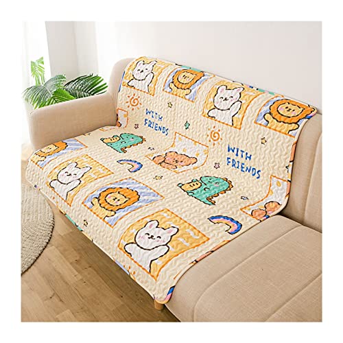 BUUNHI Hundebett Zwingerkisten Matte Katze Welpenkissen Wiederverwendbare waschbare Trainings-Pee-Pads Reise-Auto-Matten für Hunde Hundematte (Color : Cute Animals, Size : L - 90x90cm) von BUUNHI