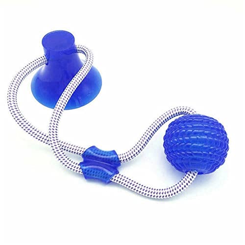 BUUNHI Kauspielzeug für Hunde Hund Interaktive Saugnapf Push TPR Ball Spielzeug Elastische Seile Hund Zahn Reinigung Kauen Haustierspielzeug (Color : A) von BUUNHI