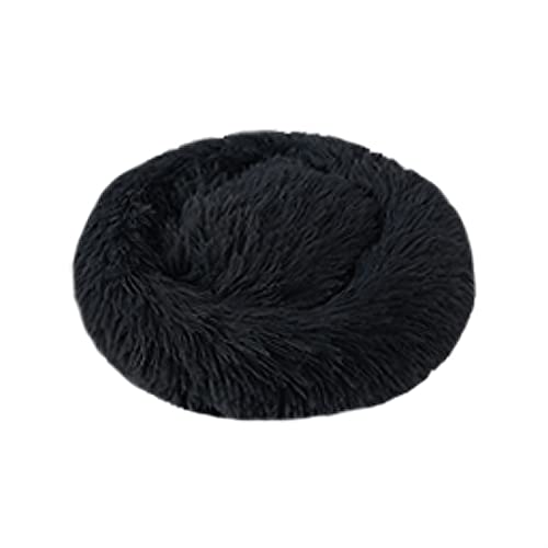 Hundebett Haustier-Hundebett für Hunde, Korb, Haustierprodukte, Kissen, Katzenbett, Katzenmatte, Tiere, Schlafsofa Hundematte (Color : Black, Size : 90cm) von BUUNHI