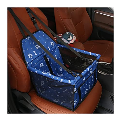 Hundedecke Autositzbezug für Hunde, Faltbare Hängematte, Haustier-Reisetasche, Transport von Katzen und Hunden Autositzbezüge (Color : Style1 Blue) von BUUNHI