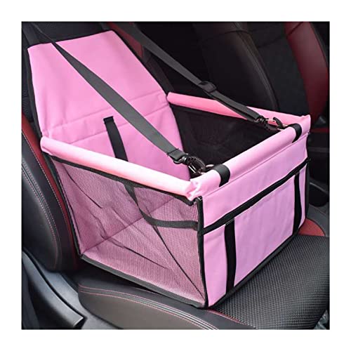 Hundedecke Autositzbezug für Hunde, Faltbare Hängematte, Haustier-Reisetasche, Transport von Katzen und Hunden Autositzbezüge (Color : Style2 Pink) von BUUNHI