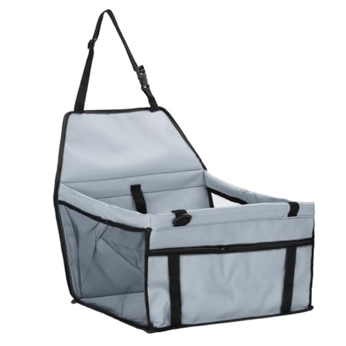 Hundedecke Haustier-Hunderückentasche, Faltbarer Hund, Autositzbezug, tragbares Auto-Reisezubehör Autositzbezüge (Color : Gray, Size : As Description) von BUUNHI