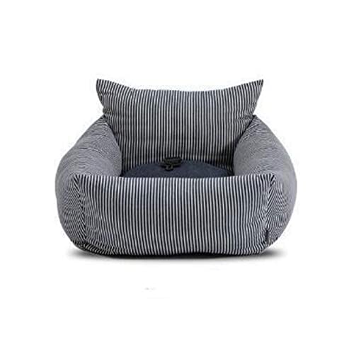 Hundedecke Pet Travel Auto Sicherheitssitz Pet Carrier Katze Hund Outdoor Travel Hundebett Autositzbezüge (Color : Type D-Grey Stripes) von BUUNHI