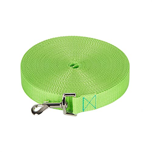 Hundeleine 1.5M 1.8M 3M 4.5M 6M 10M Pet Walking Trainingsleine Katzen Hundegeschirr Halsband Lead Strap Verstellbare Führleine (Color : Light Green, Size : XXL) von BUUNHI