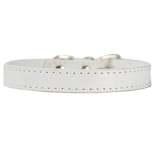 Hundeleine Hundehalsband Heimtierbedarf Großer Hundebedarf Leine Hundehalsband Katzenhalsband Verstellbare Führleine (Color : White, Size : 1.0S) von BUUNHI