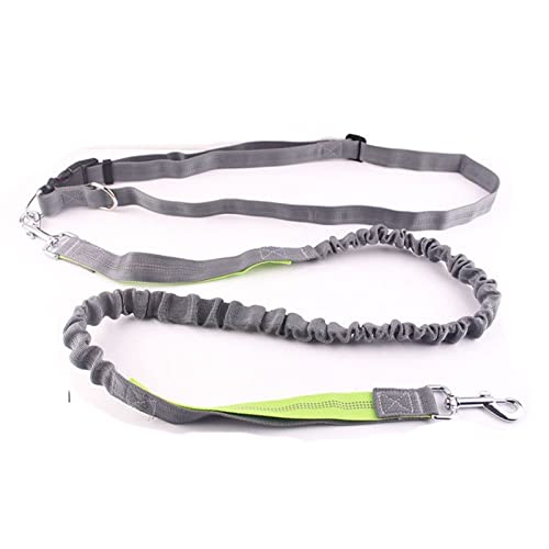 Hundeleine Laufende Hundeleine Haustierprodukte Hundegeschirr Halsband Joggingleine Verstellbare Taillenleinen Verstellbare Führleine (Color : Pink) von BUUNHI