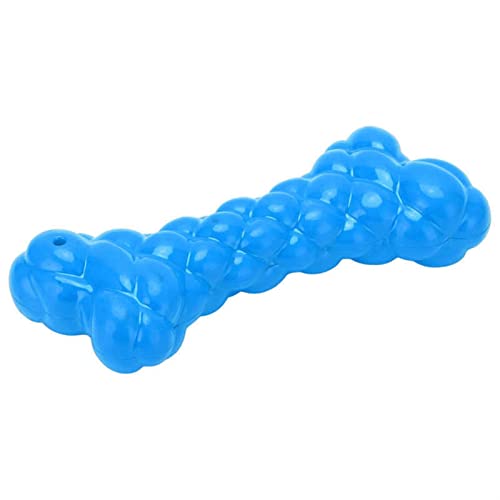 Kauspielzeug für Hunde Hundespielzeug, multifunktionales Hundespielzeug mit weichem Knochen, quietschendes Spielzeug für kleine, mittelgroße und große Rassen Haustierspielzeug (Color : Blue) von BUUNHI