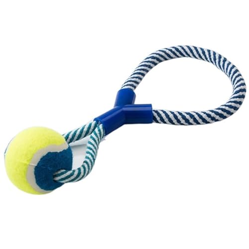 Kauspielzeug für Hunde Hundespielzeug aus Seil, bissfest, Kauspielzeug für Hunde, für Reinigen der Zähne, interaktives Hundespielzeug Haustierspielzeug (Color : Blue) von BUUNHI