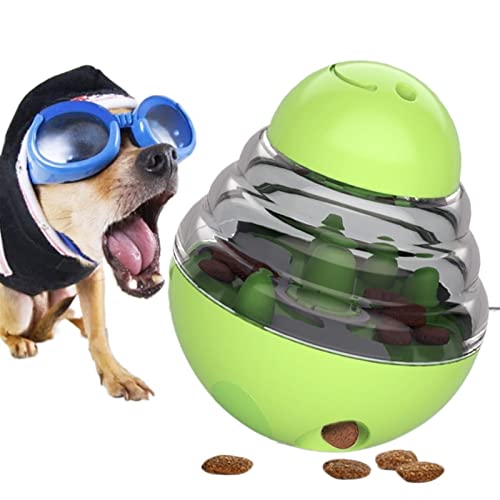 Kauspielzeug für Hunde Lustiges Haustier, das Leckagefutterbehälter schüttelt, Welpenkatze, langsames Futter, Haustierbecher, Spielzeug Haustierspielzeug (Color : Green, Size : 1pcs) von BUUNHI