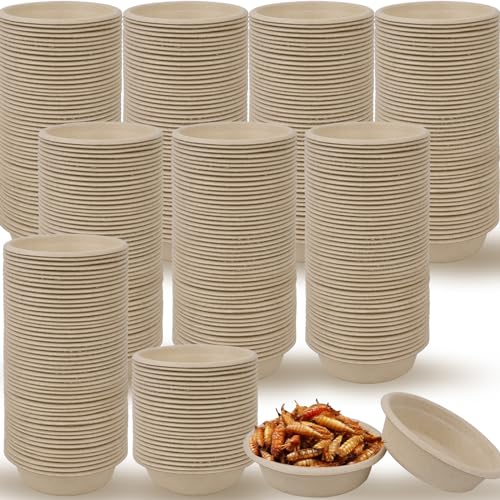 BUWUSMU Futter- und Wasserbecher für kleine Geckos, Eidechsen, Spinnen, Reptilien, Futter- und Wasserbecher, 28 ml, 400 Stück BUWUSMU Futter- und Wasserbecher für kleine Geckos, Eidechsen, Spinnen, Reptilien, Futter- und Wasserbecher, 28 ml, 400 Stück von BUWUSMU