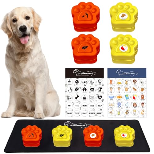 BUYVIKAY Dog Buttons-Hund Button-Bunte Hundeknöpfe, Sprechende Hundeknöpfe, Haustier-Trainingsknopf Set, Hundeknöpfe für die Kommunikation-Hundetaste zum Sprechen mit Ihrem Hund BUYVIKAY Dog Buttons-Hund Button-Bunte Hundeknöpfe, Sprechende Hundeknöpfe, Haustier-Trainingsknopf Set, Hundeknöpfe für die Kommunikation-Hundetaste zum Sprechen mit Ihrem Hund von BUYVIKAY