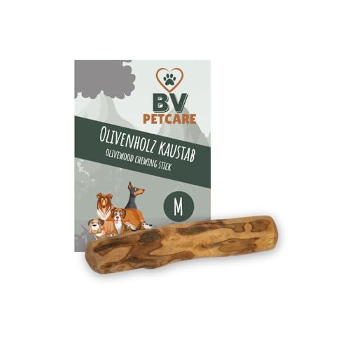 BV Petcare Olivenholz Hundespielzeug, Kauholz für Hunde, S - L (M) von BV Petcare