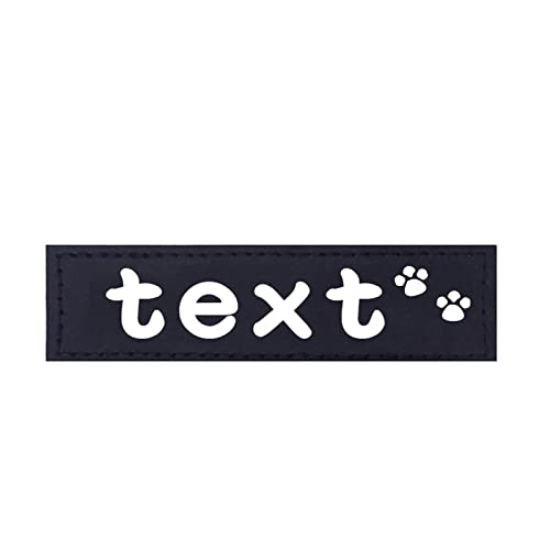 2 Stück personalisiertes Hundegeschirr PU DIY Etikett benutzerdefinierte Gravur mittelgroße und große Hundegeschirr ID Tag Patch Hundegeschirr Reflektierendes Etikett Aufkleber, Text mit Pfote, M 5 x 2 Stück personalisiertes Hundegeschirr PU DIY Etikett benutzerdefinierte Gravur mittelgroße und große Hundegeschirr ID Tag Patch Hundegeschirr Reflektierendes Etikett Aufkleber, Text mit Pfote, M 5 x von BVFR