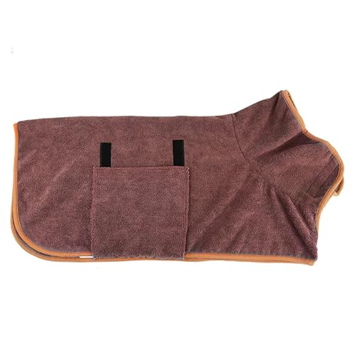 BVFR Haustier-Bademantel, Trocknungsmantel, Hunde-Bademantel, saugfähiges Handtuch, groß, mittel und klein, Bademantel, Handtuch, ultra-schnell trocknendes Handtuch, braun, XL BVFR Haustier-Bademantel, Trocknungsmantel, Hunde-Bademantel, saugfähiges Handtuch, groß, mittel und klein, Bademantel, Handtuch, ultra-schnell trocknendes Handtuch, braun, XL von BVFR