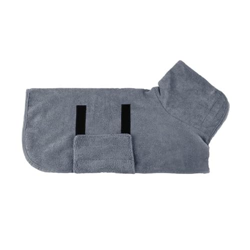 BVFR Haustier-Bademantel, Trocknungsmantel, Hunde-Bademantel, saugfähiges Handtuch, groß, mittel und klein, Hunde-Bademantel, Handtuch, ultra-schnell trocknendes Handtuch, grau, L BVFR Haustier-Bademantel, Trocknungsmantel, Hunde-Bademantel, saugfähiges Handtuch, groß, mittel und klein, Hunde-Bademantel, Handtuch, ultra-schnell trocknendes Handtuch, grau, L von BVFR