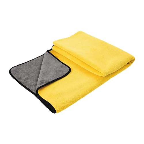 Verdicktes Katzen- und Hunde-Badetuch, Mikrofaser, Katzen- und Hundehandtuch, groß, super saugfähig, schnelltrocknend, Haustier-Badetuch, gelb, L 100 x 50 cm Verdicktes Katzen- und Hunde-Badetuch, Mikrofaser, Katzen- und Hundehandtuch, groß, super saugfähig, schnelltrocknend, Haustier-Badetuch, gelb, L 100 x 50 cm von BVFR