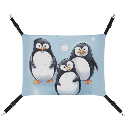 BVKWNTSA Geeignet für alle Jahreszeiten! Bedruckte Haustierhängematte, aus Segeltuch, niedliches Pinguin-Design, zum Aufhängen, für Katzen und Hunde, atmungsaktiv und bequem BVKWNTSA Geeignet für alle Jahreszeiten! Bedruckte Haustierhängematte, aus Segeltuch, niedliches Pinguin-Design, zum Aufhängen, für Katzen und Hunde, atmungsaktiv und bequem von BVKWNTSA