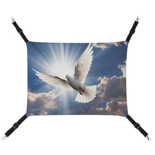 BVKWNTSA Geeignet für alle Jahreszeiten! Canvas Dove Sky bedruckte Haustierhängematte, hängendes Katzen- und Hundebett, atmungsaktiv und bequem, unverzichtbar BVKWNTSA Geeignet für alle Jahreszeiten! Canvas Dove Sky bedruckte Haustierhängematte, hängendes Katzen- und Hundebett, atmungsaktiv und bequem, unverzichtbar von BVKWNTSA