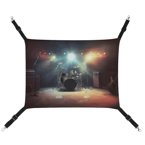 BVKWNTSA Geeignet für alle Jahreszeiten! Canvas Rock Band Stage1 bedruckte Haustierhängematte, hängendes Katzen- und Hundebett, atmungsaktiv und bequem, unverzichtbar BVKWNTSA Geeignet für alle Jahreszeiten! Canvas Rock Band Stage1 bedruckte Haustierhängematte, hängendes Katzen- und Hundebett, atmungsaktiv und bequem, unverzichtbar von BVKWNTSA