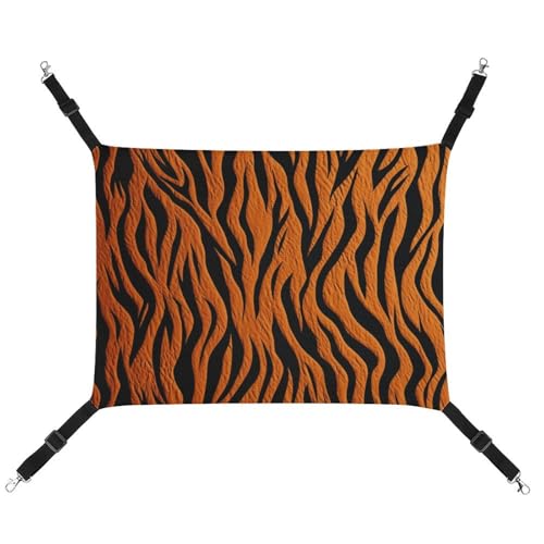 BVKWNTSA Geeignet für alle Jahreszeiten! Hängematte aus Segeltuch mit Tigerstreifen, orangefarbener Druck, Katzen- und Hundebett, atmungsaktiv und bequem, unverzichtbar BVKWNTSA Geeignet für alle Jahreszeiten! Hängematte aus Segeltuch mit Tigerstreifen, orangefarbener Druck, Katzen- und Hundebett, atmungsaktiv und bequem, unverzichtbar von BVKWNTSA