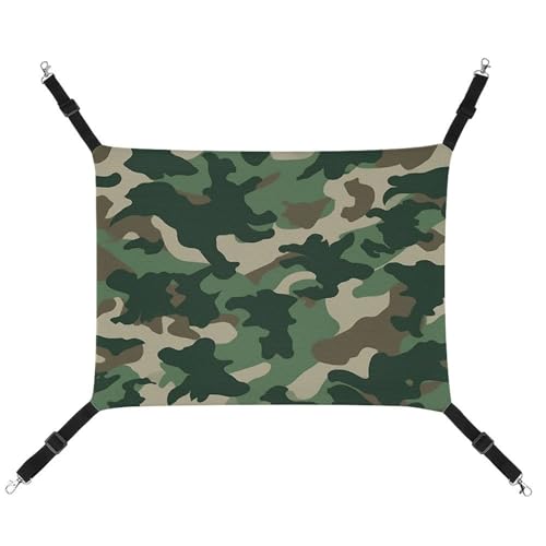 BVKWNTSA Geeignet für alle Jahreszeiten! Haustierhängematte aus Segeltuch, Camouflage-Muster, hängendes Katzen- und Hundebett, atmungsaktiv und bequem, unverzichtbar BVKWNTSA Geeignet für alle Jahreszeiten! Haustierhängematte aus Segeltuch, Camouflage-Muster, hängendes Katzen- und Hundebett, atmungsaktiv und bequem, unverzichtbar von BVKWNTSA