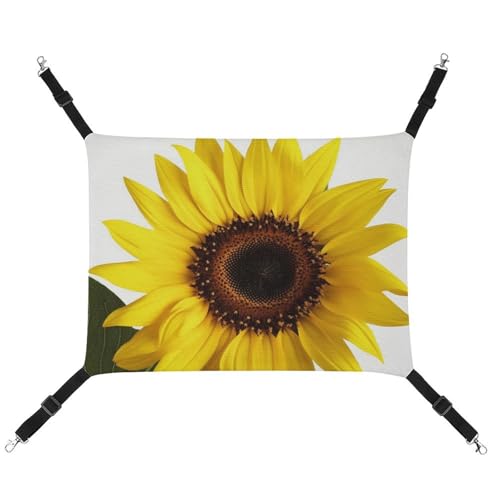 BVKWNTSA Geeignet für alle Jahreszeiten! Haustierhängematte aus Segeltuch mit Sonnenblumen-Motiv, hängendes Katzen- und Hundebett, atmungsaktiv und bequem, unverzichtbar BVKWNTSA Geeignet für alle Jahreszeiten! Haustierhängematte aus Segeltuch mit Sonnenblumen-Motiv, hängendes Katzen- und Hundebett, atmungsaktiv und bequem, unverzichtbar von BVKWNTSA
