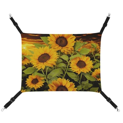 BVKWNTSA Geeignet für alle Jahreszeiten! Haustierhängematte mit Sonnenblumen-Motiv, hängendes Katzen- und Hundebett, atmungsaktiv und bequem, unverzichtbar BVKWNTSA Geeignet für alle Jahreszeiten! Haustierhängematte mit Sonnenblumen-Motiv, hängendes Katzen- und Hundebett, atmungsaktiv und bequem, unverzichtbar von BVKWNTSA