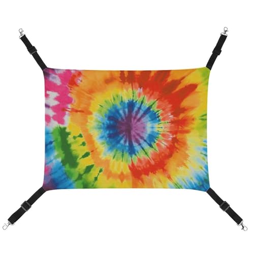 BVKWNTSA Geeignet für alle Jahreszeiten! Leinen-Hängematte mit Batikdruck, hängendes Katzen- und Hundebett, atmungsaktiv und bequem, unverzichtbar BVKWNTSA Geeignet für alle Jahreszeiten! Leinen-Hängematte mit Batikdruck, hängendes Katzen- und Hundebett, atmungsaktiv und bequem, unverzichtbar von BVKWNTSA