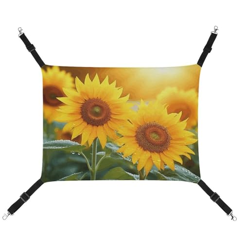 BVKWNTSA Geeignet für alle Jahreszeiten! Leinen-Hängematte mit Sonnenblumen-Motiv, bedruckt, Katzen- und Hundebett, atmungsaktiv und bequem, unverzichtbar BVKWNTSA Geeignet für alle Jahreszeiten! Leinen-Hängematte mit Sonnenblumen-Motiv, bedruckt, Katzen- und Hundebett, atmungsaktiv und bequem, unverzichtbar von BVKWNTSA