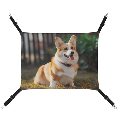BVKWNTSA Geeignet für alle Jahreszeiten! Leinen-Hunde-Corgi-bedruckte Haustier-Hängematte, hängendes Katzen- und Hundebett, atmungsaktiv und bequem, unverzichtbar BVKWNTSA Geeignet für alle Jahreszeiten! Leinen-Hunde-Corgi-bedruckte Haustier-Hängematte, hängendes Katzen- und Hundebett, atmungsaktiv und bequem, unverzichtbar von BVKWNTSA